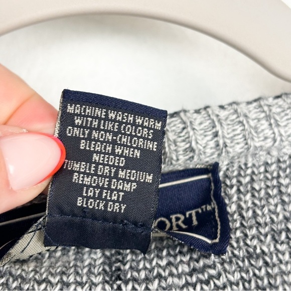 Vintage 90s Fairway Sport Windowpane Plaid Print Grandpa Sweater Sz L - Picture 6 of 6